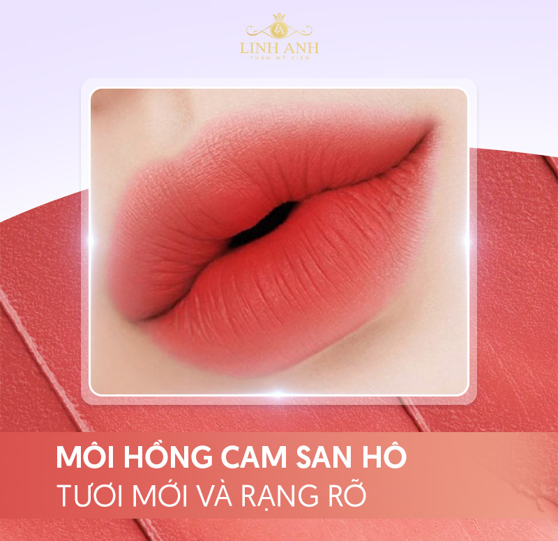 màu Hồng tự nhiên khi phun môi
