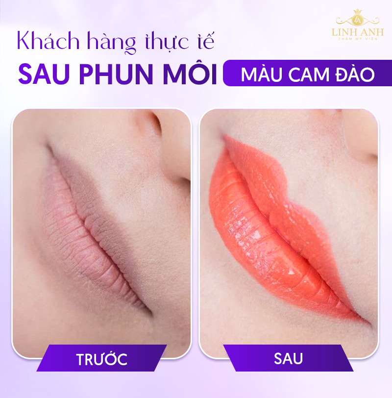 màu môi cam đào màu môi cam đào