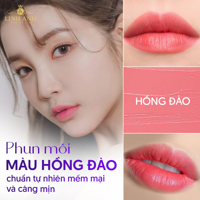 màu môi hồng đào màu môi hồng đào