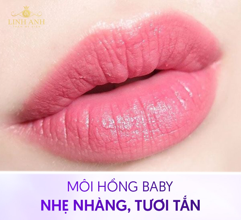 môi màu hồng cam đào bong ra màu gì