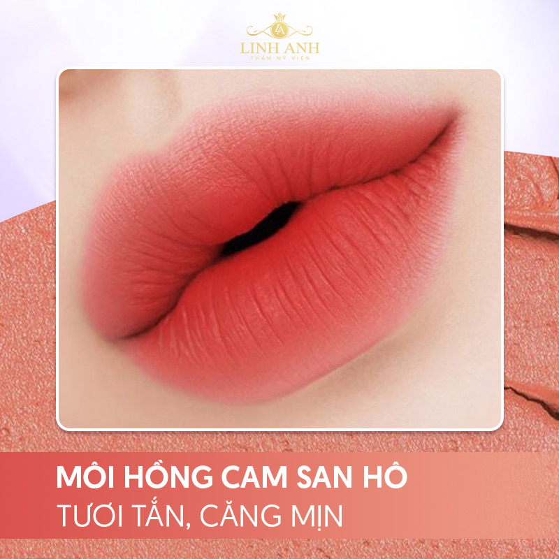 phun môi Hồng cam phun môi Hồng cam