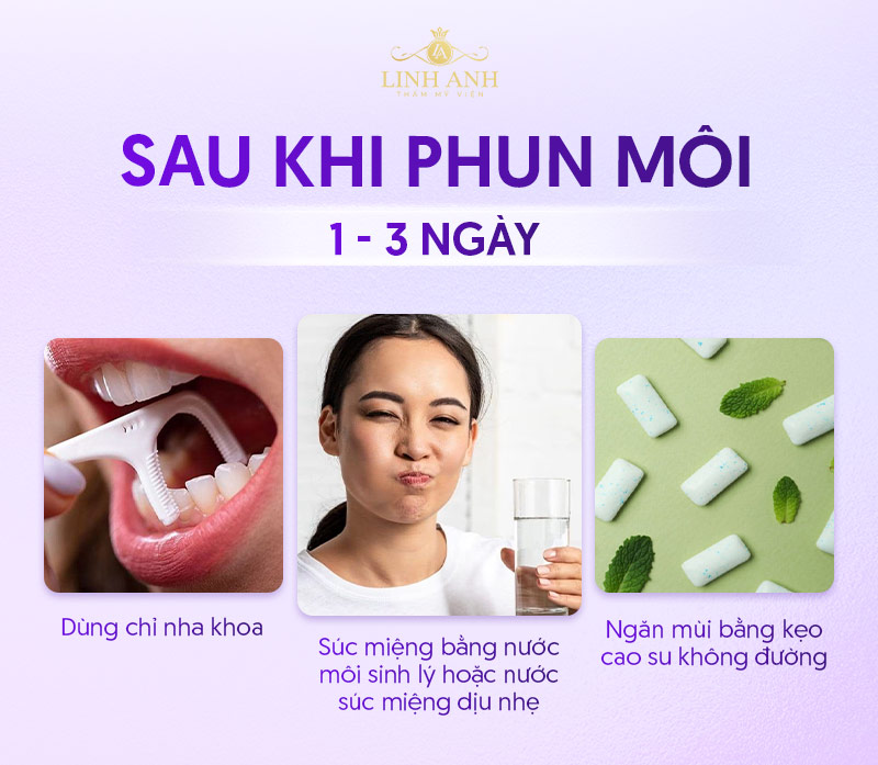 phun môi có được đánh răng không phun môi có được đánh răng không