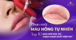 phun môi màu hồng tự nhiên