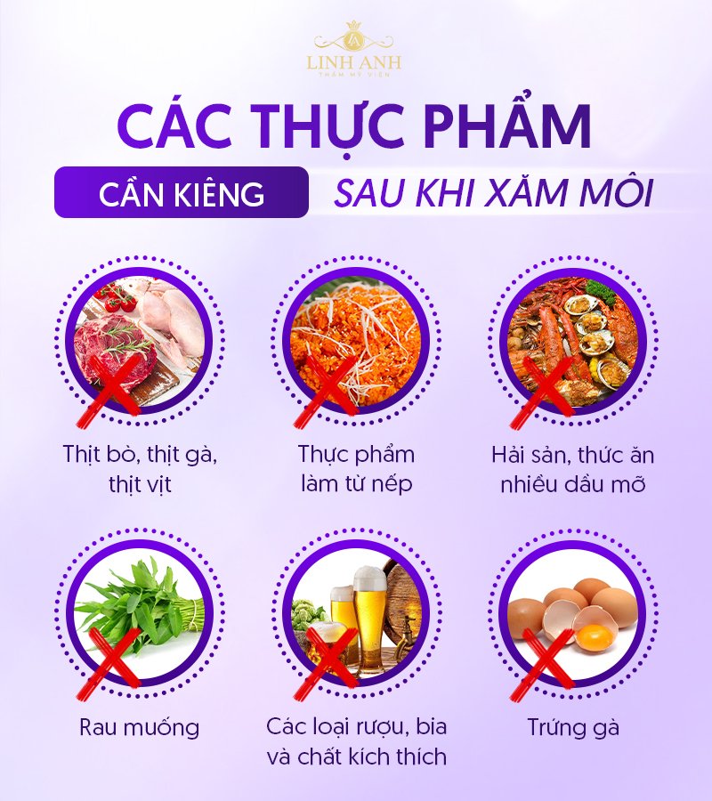 phun môi xong nên Ăn gì