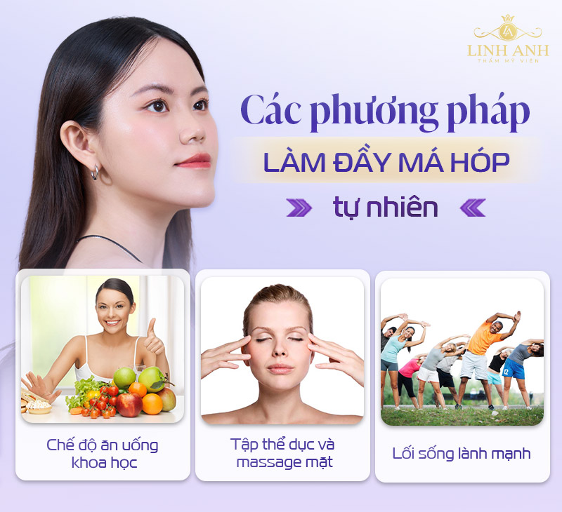 Phương pháp làm đầy má hóp tự nhiên