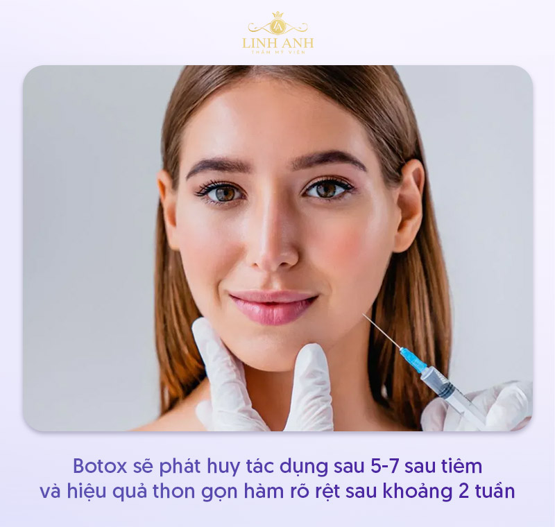 Tiêm botox gọn hàm bao lâu có tác dụng