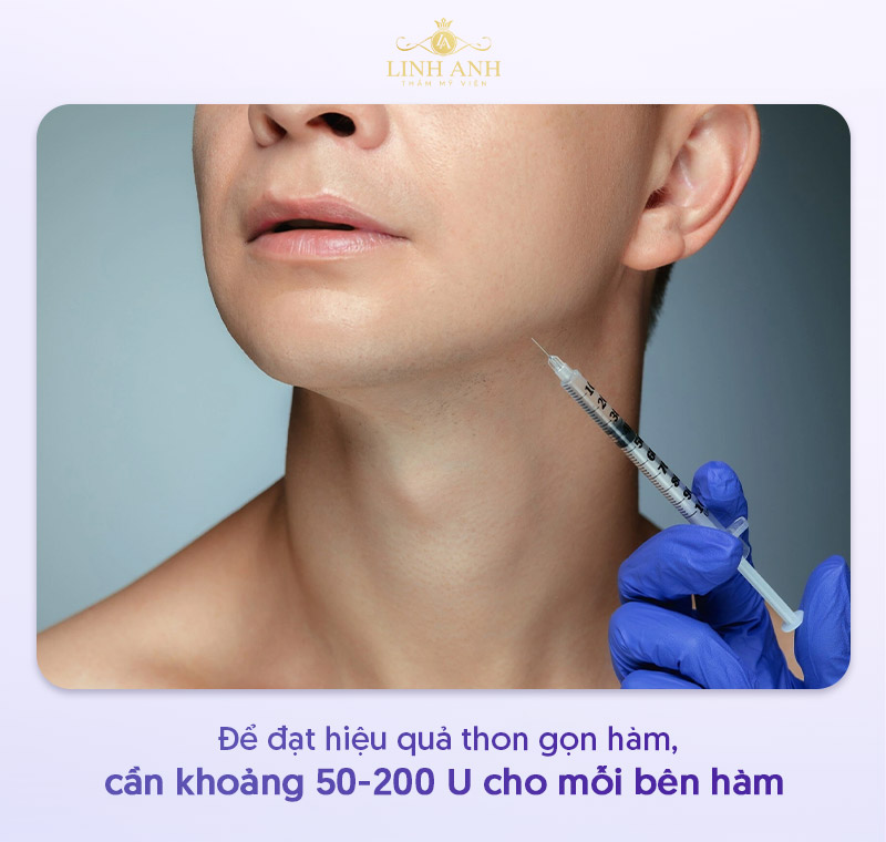 Tiêm botox gọn hàm bao nhiêu cc