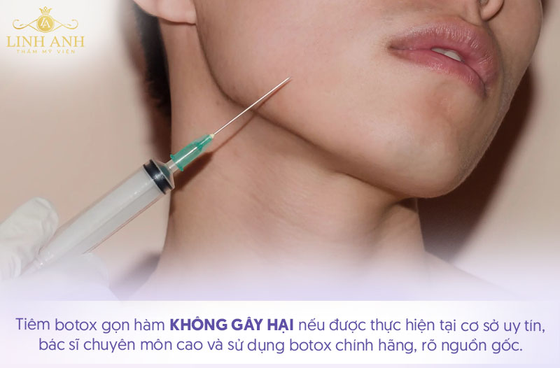 Tiêm botox thon gọn hàm có hại không
