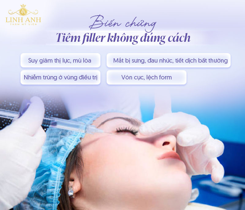 Tiêm filler bọng mắt có nguy hiểm không Tiêm filler bọng mắt có nguy hiểm không