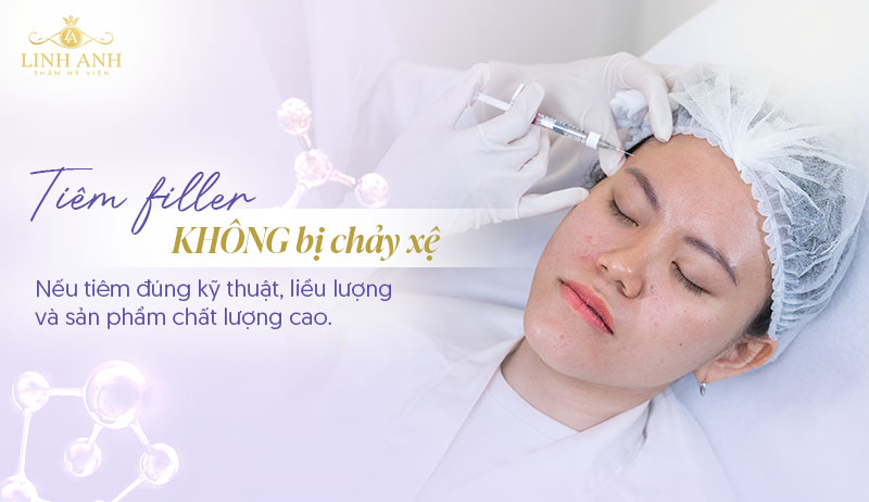 Tiêm filler da có bị chảy xệ không
