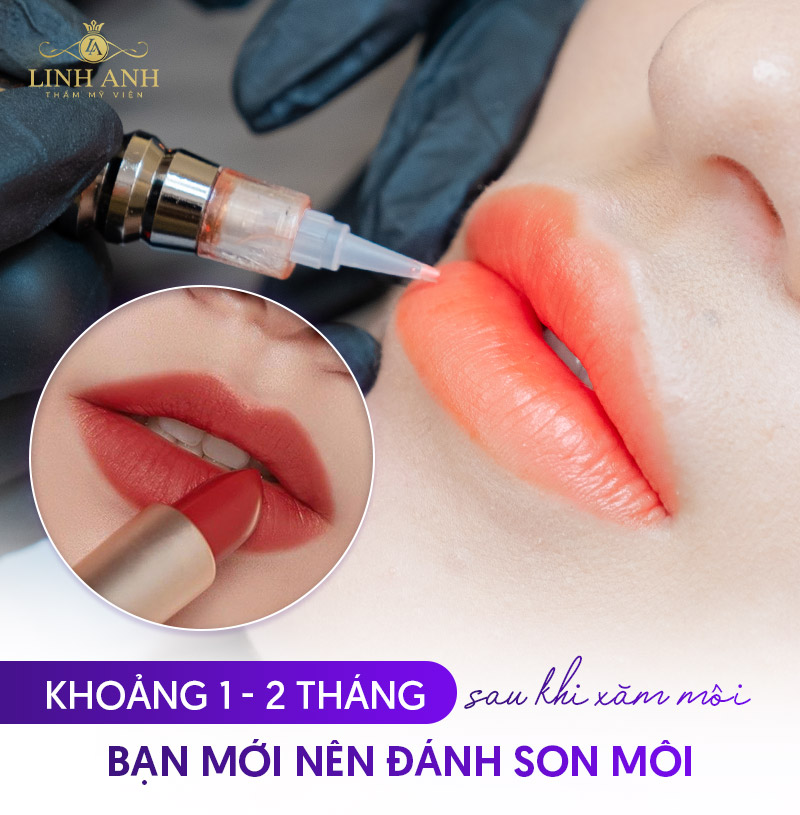 xăm môi bao lâu thì được đánh son xăm môi bao lâu thì được đánh son