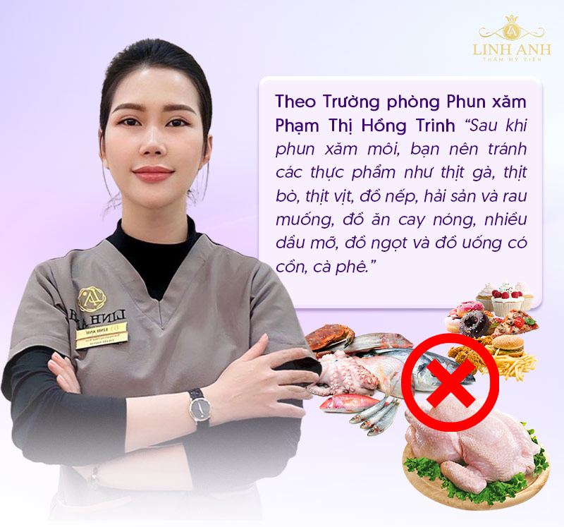 xăm môi cần kiêng những gì xăm môi cần kiêng những gì