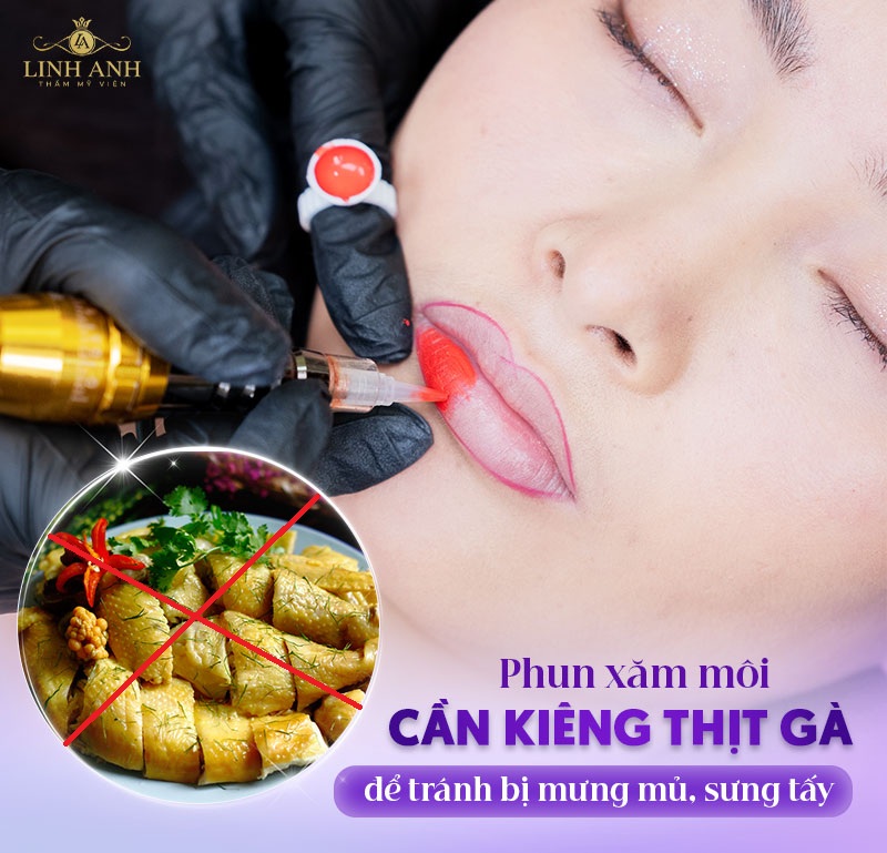 xăm môi bao lâu thì ăn được thịt gà xăm môi bao lâu thì ăn được thịt gà