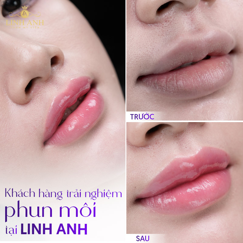 xăm môi màu Hồng tự nhiên