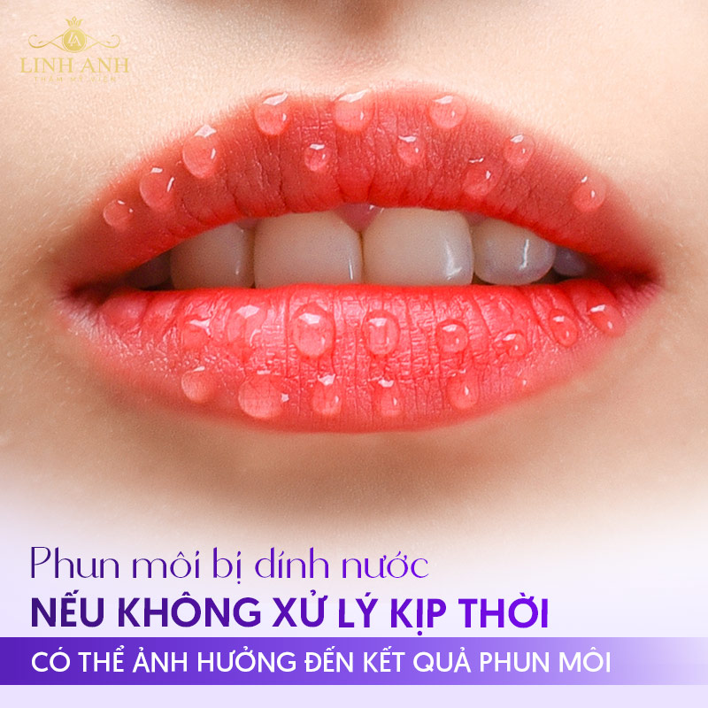 DÍNH NƯỚC sau xăm môi có sao không DÍNH NƯỚC sau xăm môi có sao không