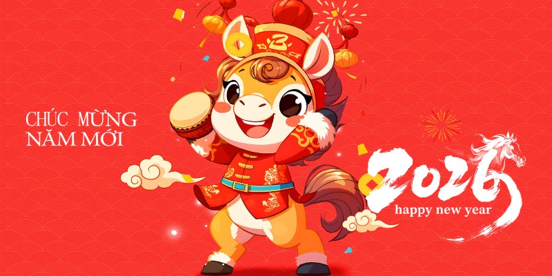 chúc mừng năm mới 2026 hình động