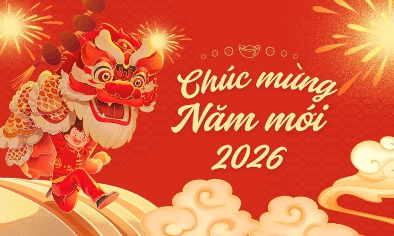 ảnh động chúc mừng năm mới 2026 mới nhất