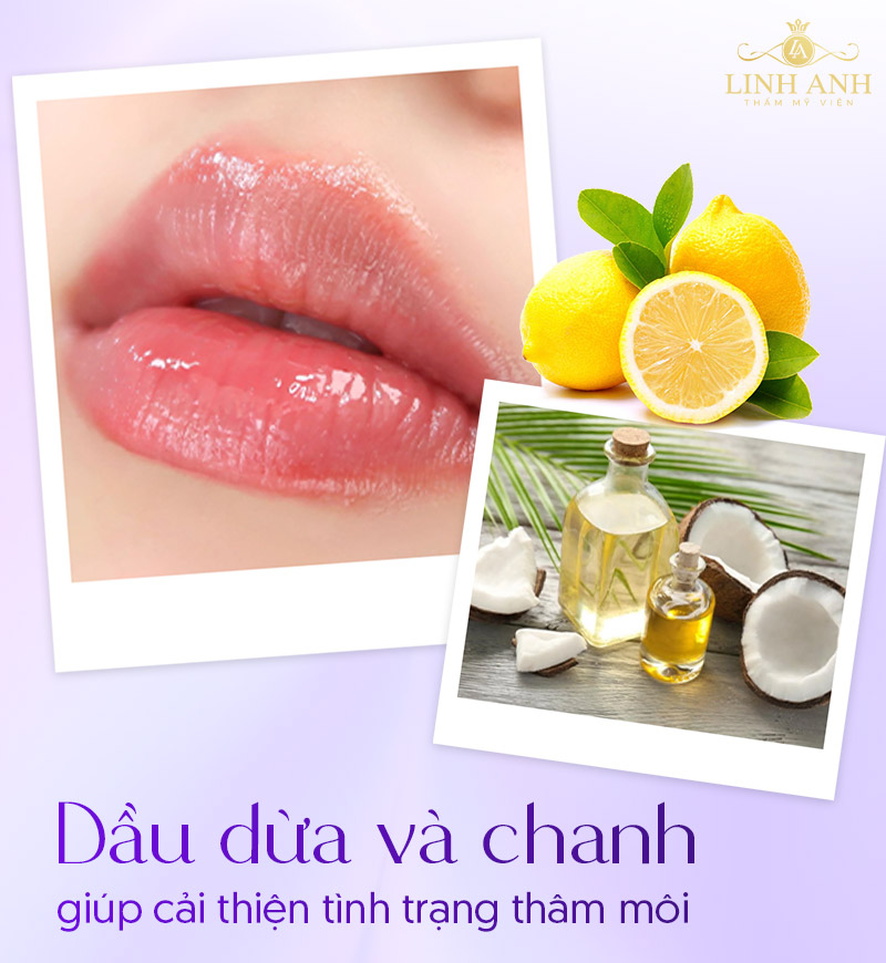 Bôi dầu dừa lên môi Bôi dầu dừa lên môi