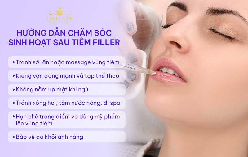 Cách chăm sóc sau khi tiêm filler