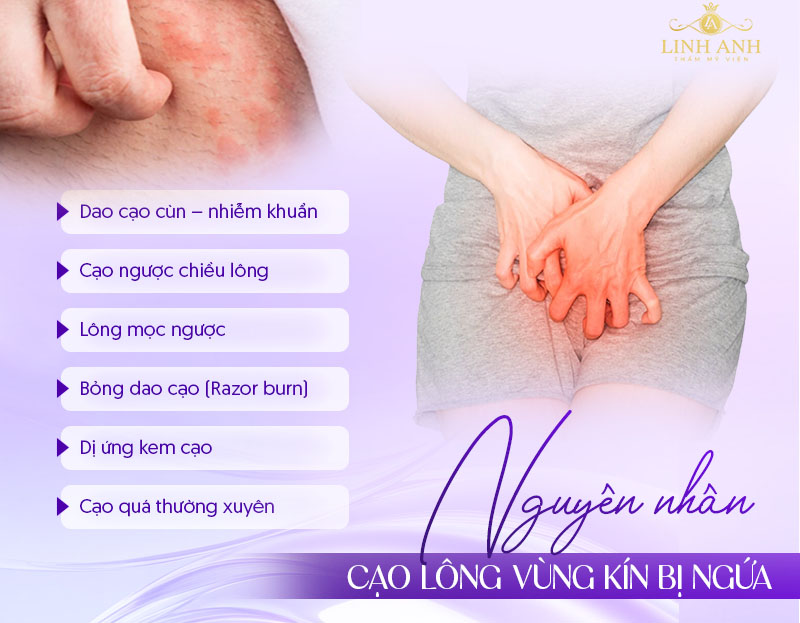 Cạo lông vùng kín bị ngứa phải làm sao Cạo lông vùng kín bị ngứa phải làm sao