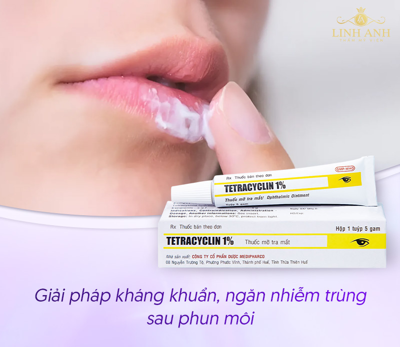 có nên bôi thuốc mỡ sau khi phun môi có nên bôi thuốc mỡ sau khi phun môi