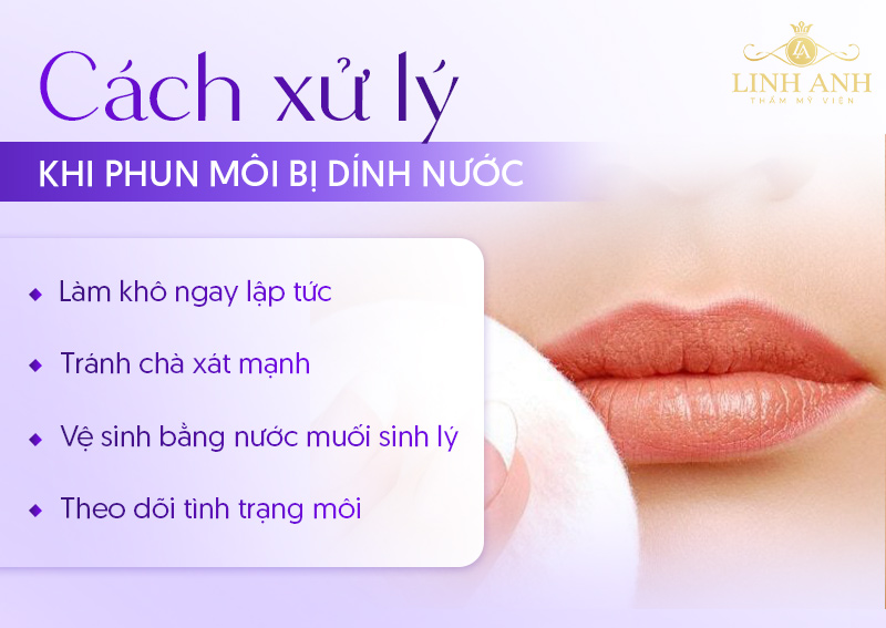 dính nước sau phun môi có ảnh hưởng gì không dính nước sau phun môi có ảnh hưởng gì không