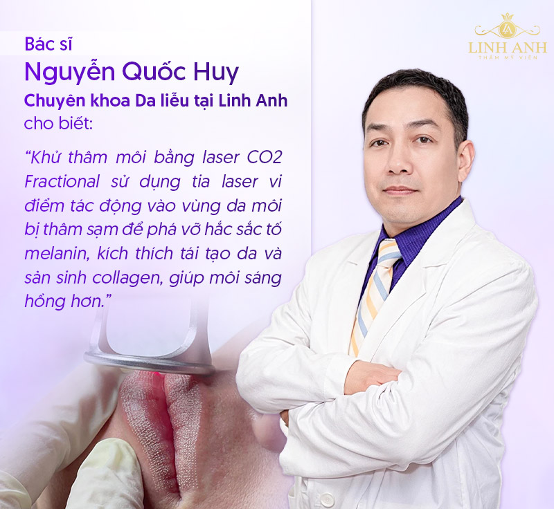Khử thâm môi bằng laser có hiệu quả không Khử thâm môi bằng laser có hiệu quả không