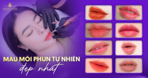 màu môi phun tự nhiên