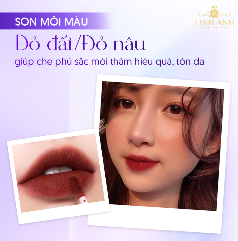 Màu son cho môi thâm