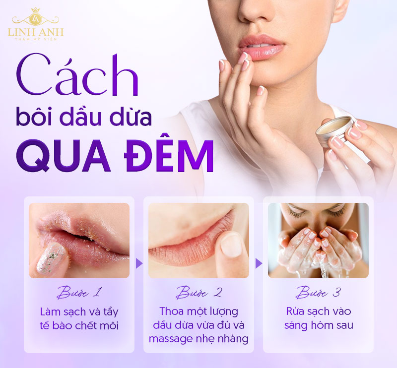 môi bôi dầu dừa để qua đêm môi bôi dầu dừa để qua đêm