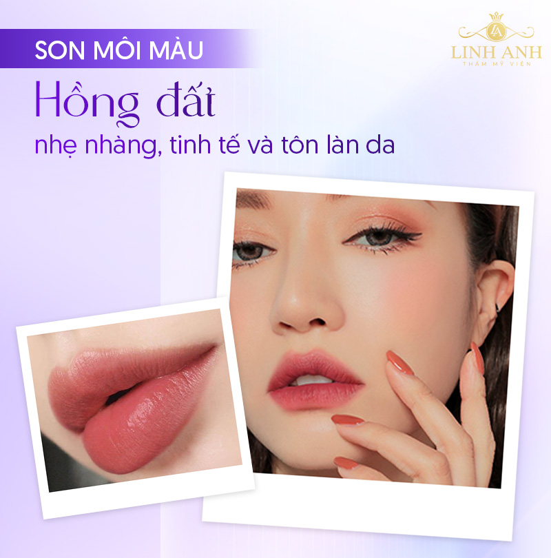 Môi hơi thâm nên dùng son màu gì