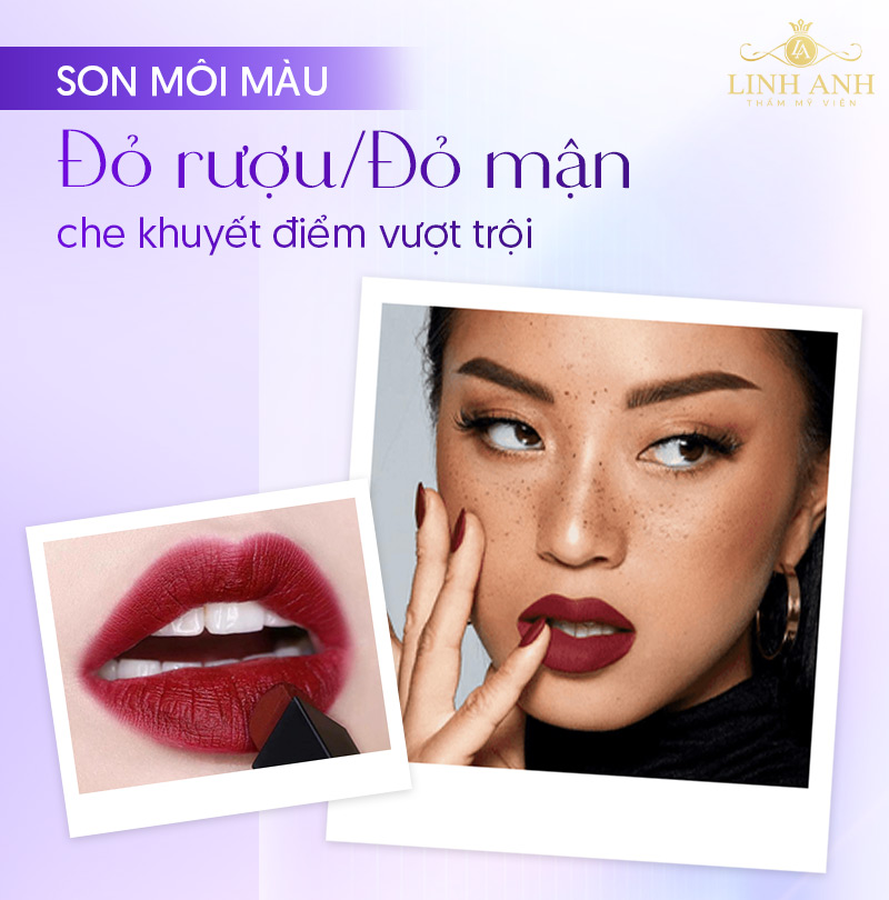 Môi thâm nên sử dụng son màu gì