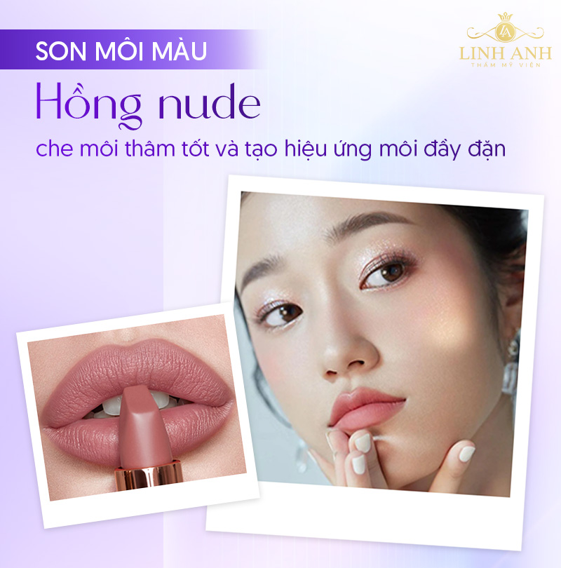 Môi thâm nên xài son màu gì