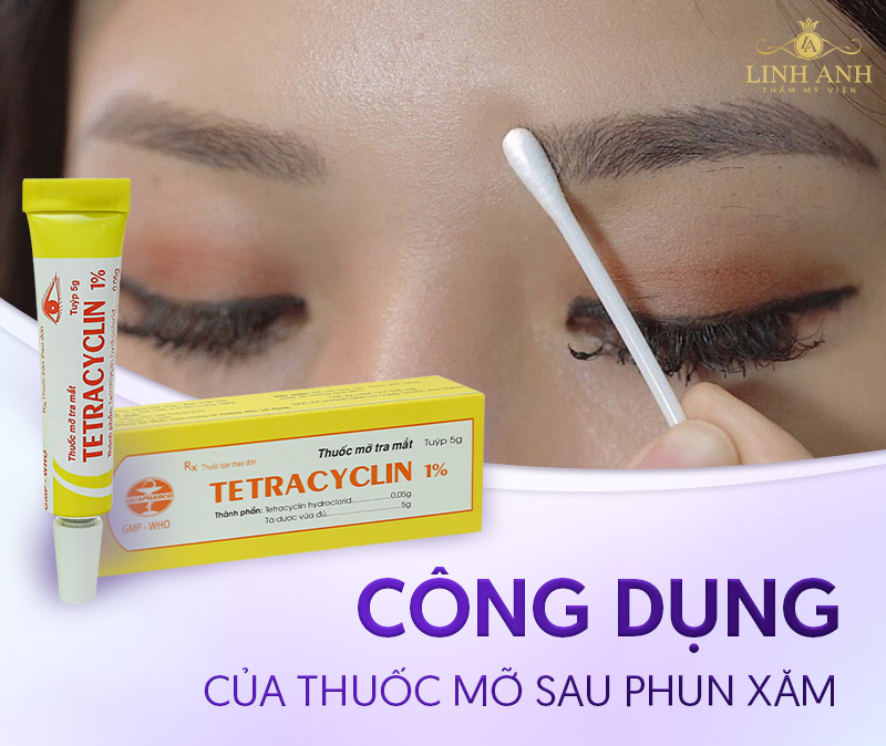 phun mày bao lâu thì bôi thuốc mỡ