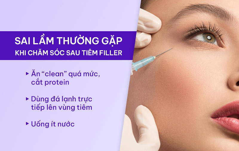 Sai lầm khi chế độ ăn uống sau tiêm không đúng cách