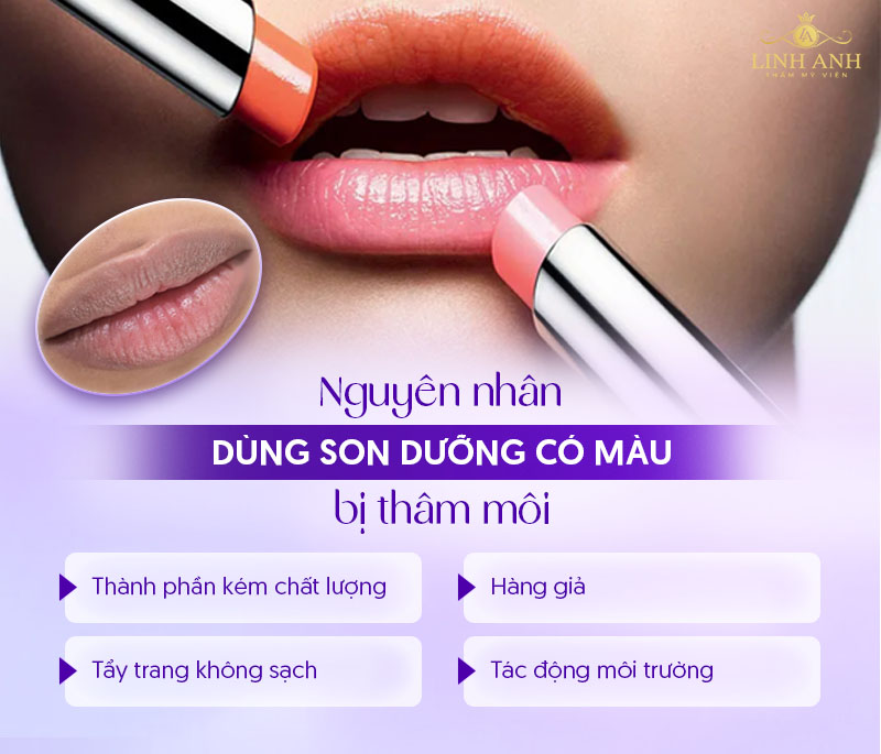 son dưỡng có màu có thể làm thâm môi không son dưỡng có màu có thể làm thâm môi không