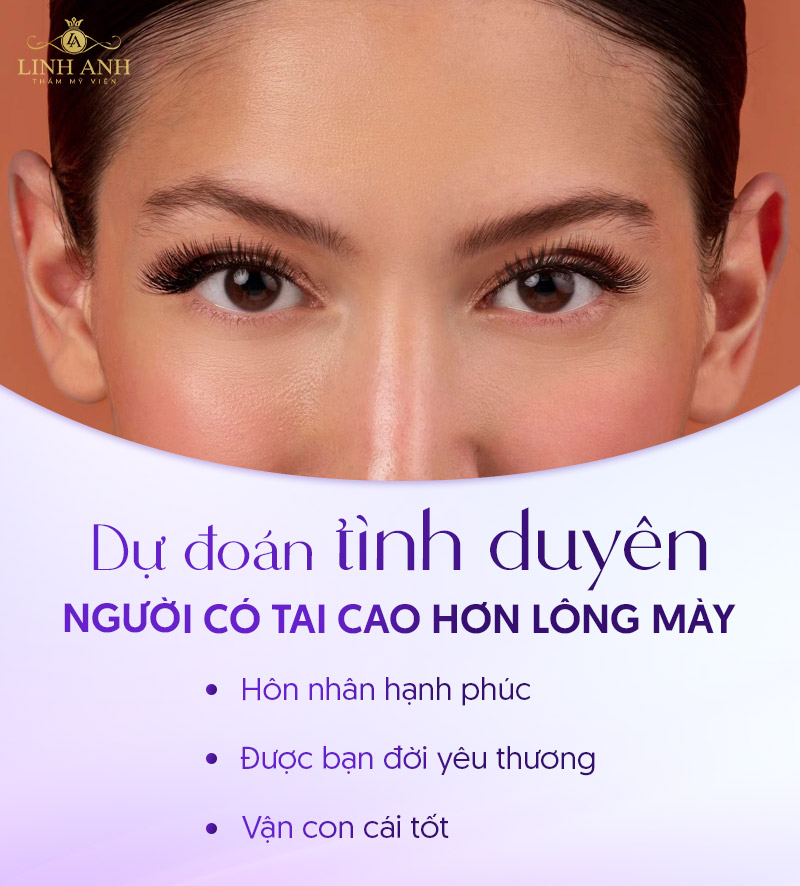 tai cao hơn lông mày là tốt hay xấu tai cao hơn lông mày là tốt hay xấu