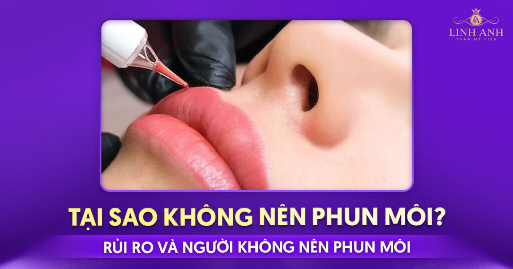 tại sao không nên phun môi