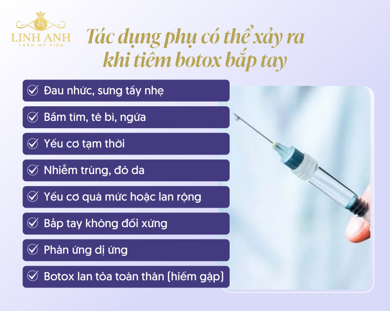 Tiêm botox bắp tay có nguy hiểm không
