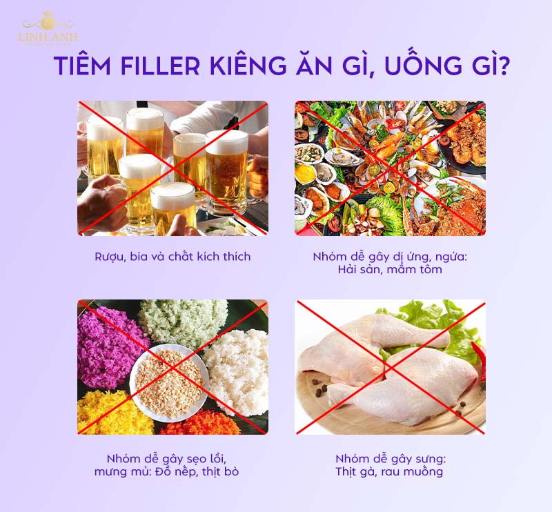 Tiêm filler kiêng ăn gì