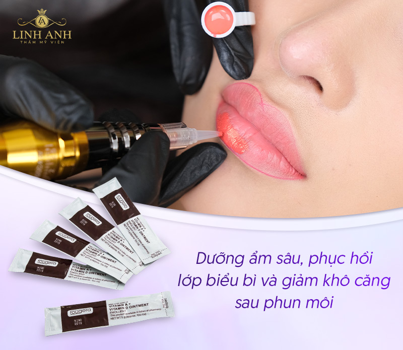 vừa phun môi xong bôi thuốc mỡ được không vừa phun môi xong bôi thuốc mỡ được không