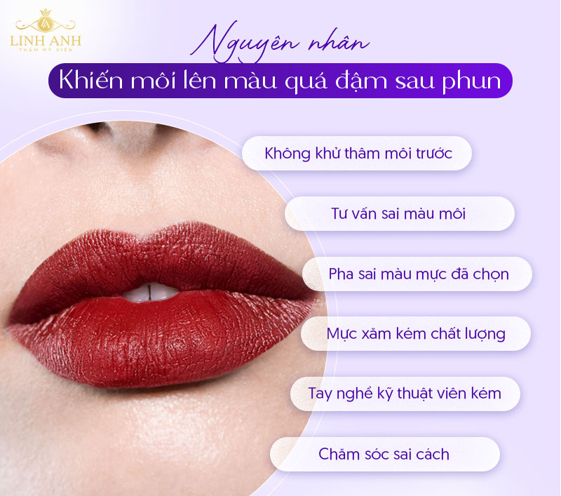 xăm môi lên màu đậm quá thì phải làm sao xăm môi lên màu đậm quá thì phải làm sao