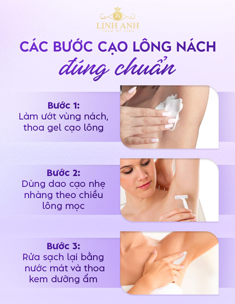 cách cạo lông nách không bị thâm cách cạo lông nách không bị thâm
