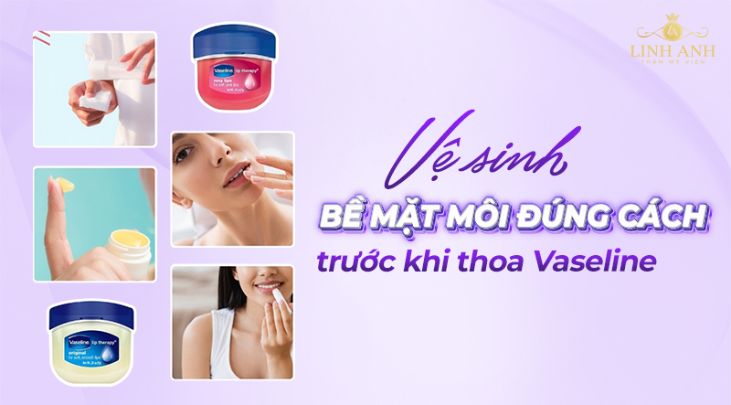 cách thoa vaseline lên môi trước khi ngủ đúng