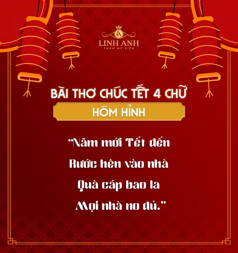 câu chúc Tết 4 chữ may mắn