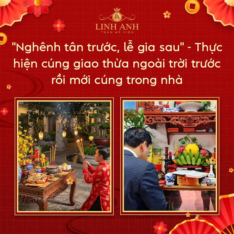 Cúng giao thừa ngoài trời trước hay trong nhà trước Cúng giao thừa ngoài trời trước hay trong nhà trước