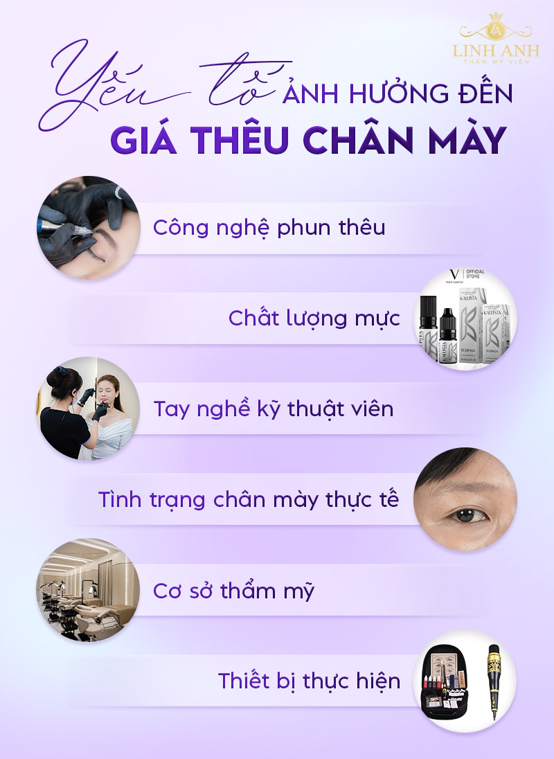 giá thêu chân mày giá thêu chân mày