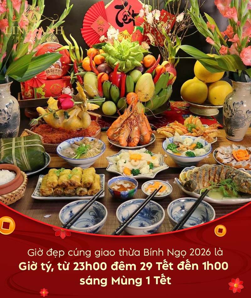 Giờ đẹp cúng giao thừa cho gia chủ trong năm Bính Ngọ 2026 Giờ đẹp cúng giao thừa cho gia chủ trong năm Bính Ngọ 2026