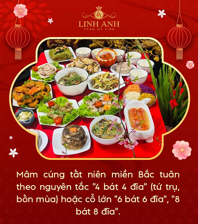 Mâm cúng tất niên miền Bắc Mâm cúng tất niên miền Bắc