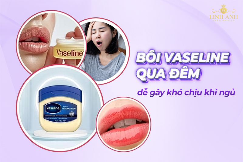 thoa vaseline lên môi trước khi ngủ có tốt không